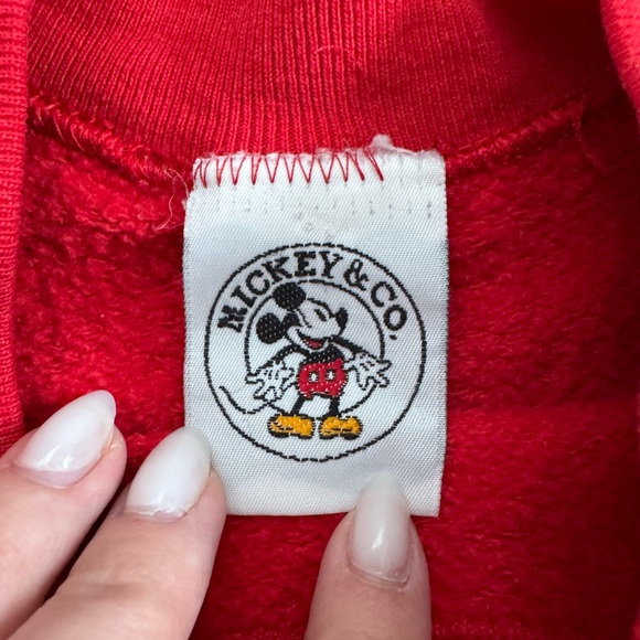 Vintage Disney Embroidered Mickey Sweatshirt | Size Large - Picture 3 of 5